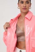 Куртка-бомбер MAX&Co. x Anna Dello Russo жіноча колір рожевий перехідна