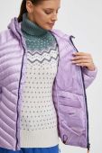 Пухова куртка Mammut жіноча колір фіолетовий