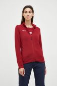 Спортивна кофта Mammut Aconcagua Light колір червоний однотонна