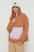 Куртка Rip Curl жіноча колір коричневий перехідна oversize