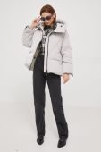 Пухова куртка Hetrego жіноча колір бежевий зимова oversize (3609825)
