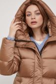 Пухова куртка Hetrego жіноча колір коричневий зимова (3588462)