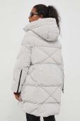Пухова куртка Hetrego жіноча колір бежевий зимова oversize (3588487)