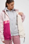 Куртка P.E Nation жіноча колір рожевий перехідна oversize