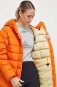 Пухова куртка Marmot жіноча колір помаранчевий зимова