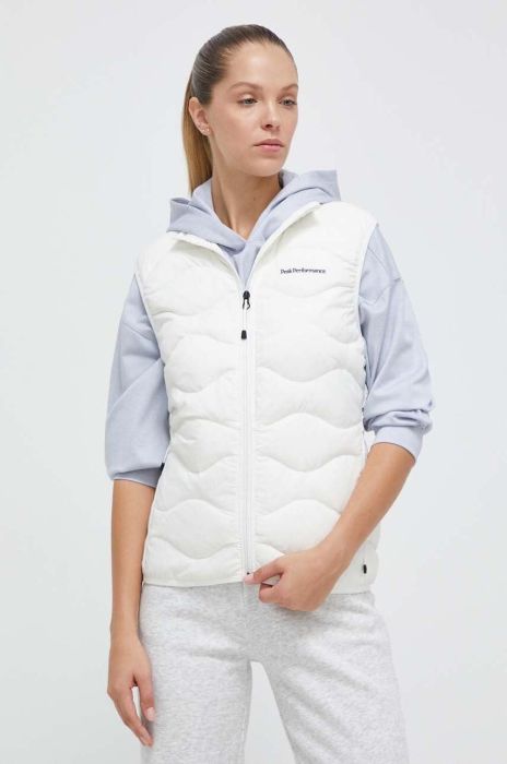Спортивний пуховий жилет Peak Performance Helium колір білий перехідний
