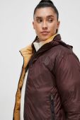 Двостороння пухова куртка The North Face жіноча колір жовтий зимова