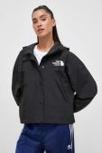 Куртка The North Face жіноча колір чорний перехідна oversize