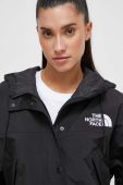 Куртка The North Face жіноча колір чорний перехідна oversize