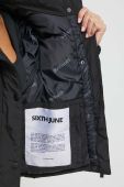Куртка Sixth June жіноча колір чорний зимова oversize (3638607)