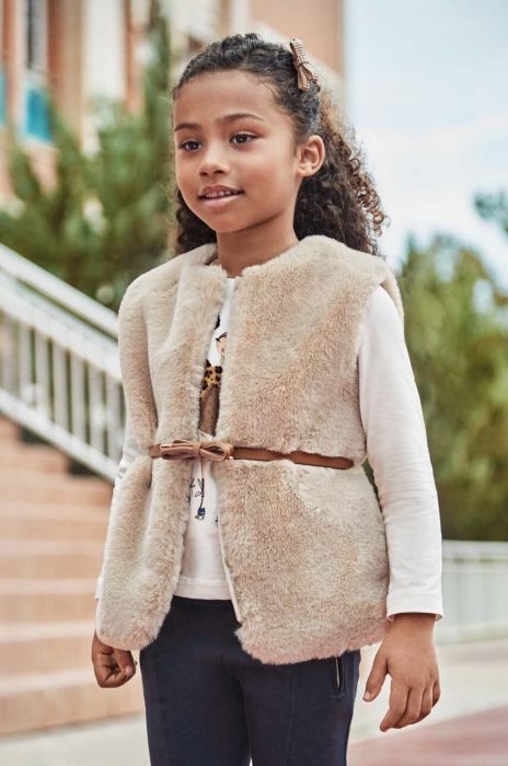 Дитяча безрукавка Mayoral колір бежевий (3409125)