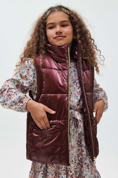 Дитяча безрукавка Mayoral колір бордовий