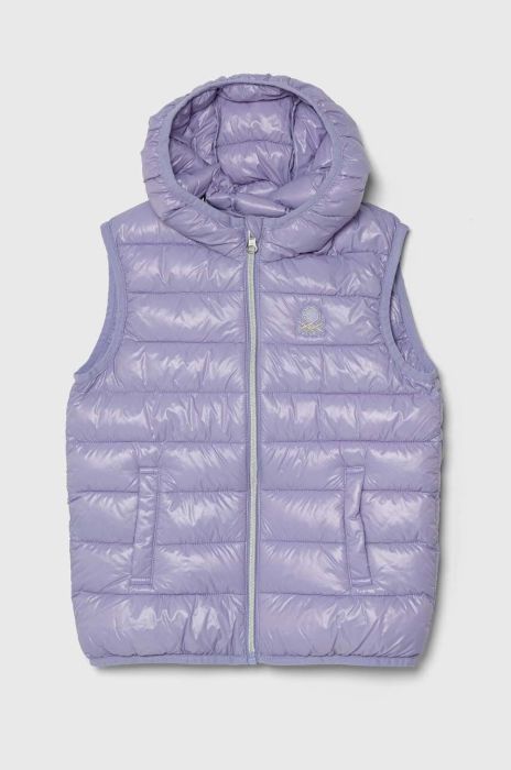 Дитяча безрукавка United Colors of Benetton колір фіолетовий (3391035)