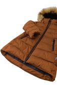 Дитяча зимова куртка Reima Lunta колір коричневий
