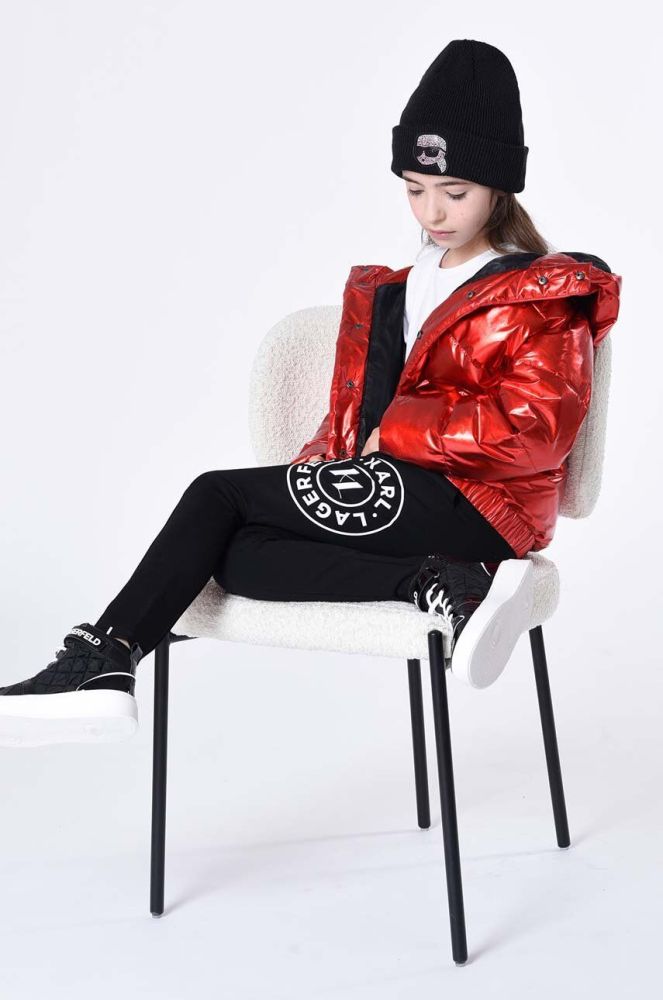 Дитяча куртка Karl Lagerfeld колір червоний (3577794)
