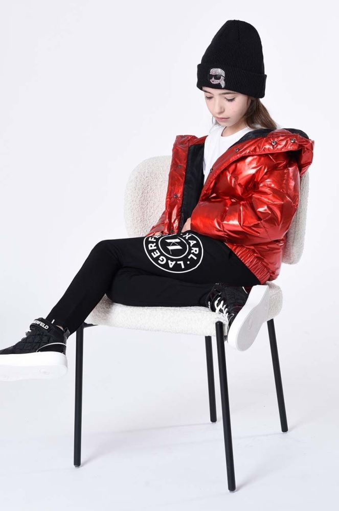 Дитяча куртка Karl Lagerfeld колір червоний (3577848)
