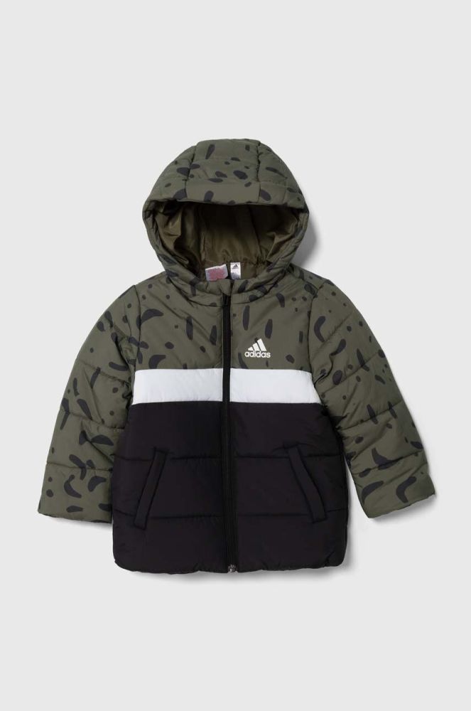 Дитяча куртка adidas колір зелений