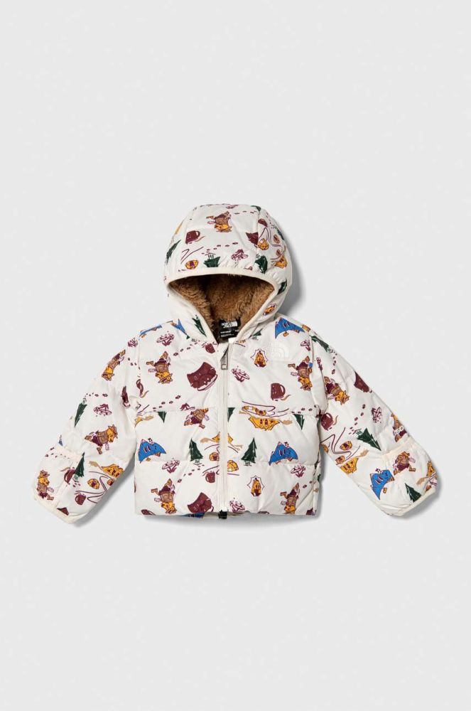 Куртка для немовлят The North Face NORTH DOWN HOODED JACKET колір барвистий