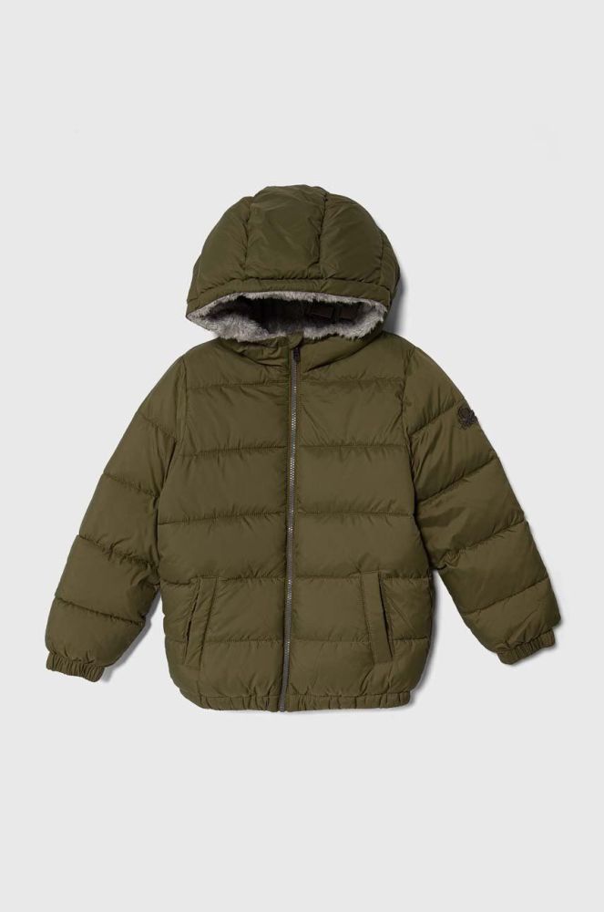 Дитяча куртка United Colors of Benetton колір зелений (3638644)