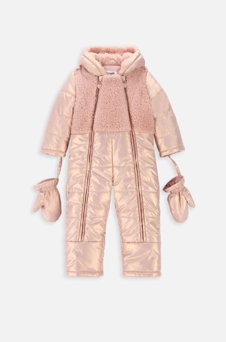Комбінезон для немовлят Coccodrillo ZC3156206OGN OUTERWEAR GIRL NEWBORN колір рожевий