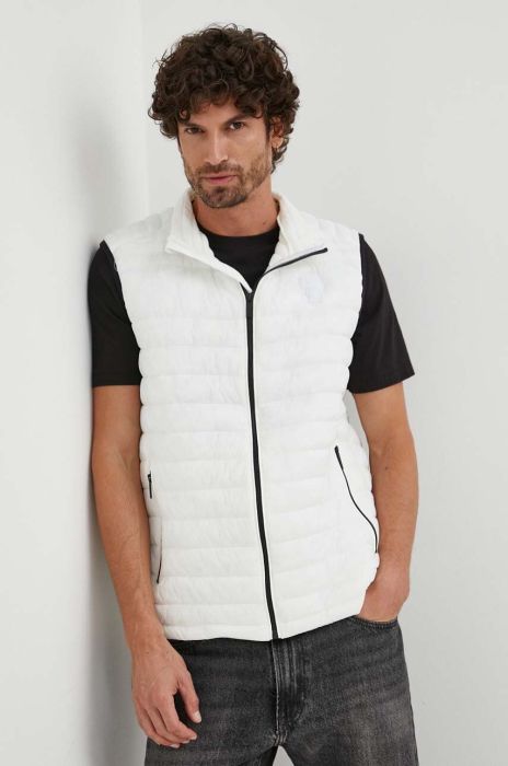 Безрукавка Karl Lagerfeld чоловічий колір білий перехідний