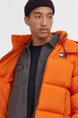 Пухова куртка Tommy Jeans чоловіча колір помаранчевий зимова