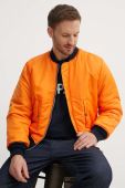 Куртка Alpha Industries 100101-07 Bomber & Flightjackets MA-1 чоловіча колір синій перехідна oversize 100101.07-rep.blue