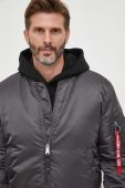 Куртка-бомбер Alpha Industries MA-1 VF 59 чоловіча колір сірий перехідна