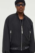 Куртка-бомбер Karl Lagerfeld Jeans чоловічий колір чорний перехідна oversize