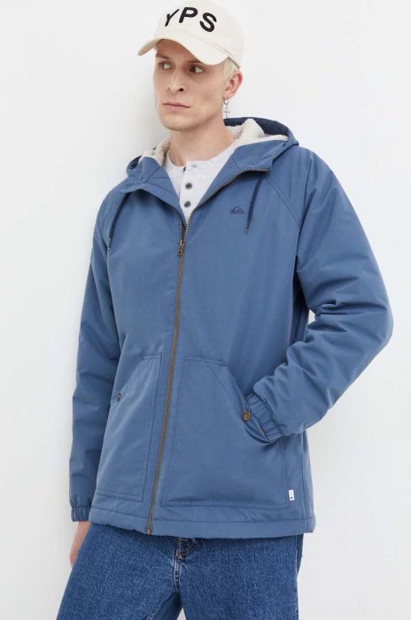 Куртка Quiksilver чоловіча перехідна oversize колір блакитний