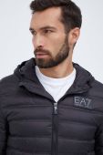 Пухова куртка EA7 Emporio Armani чоловіча колір чорний перехідна (3454322)