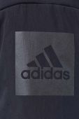 Пухова куртка adidas чоловіча колір чорний зимова oversize