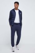Кофта adidas чоловіча колір синій з капюшоном однотонна