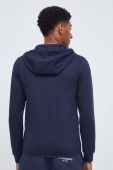 Кофта adidas чоловіча колір синій з капюшоном однотонна
