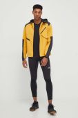 Бігова куртка adidas Performance колір жовтий перехідна