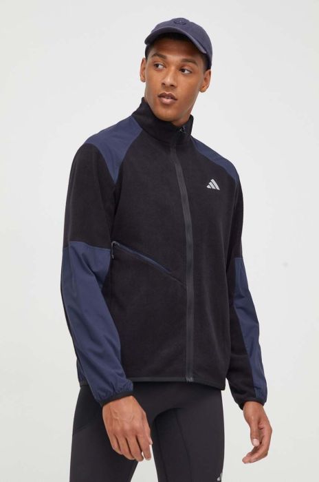 Кофта для бігу adidas Performance Ultimate Running колір чорний візерунок