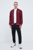 Куртка-бомбер adidas чоловічий колір бордовий перехідна