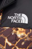Пухова куртка The North Face чоловіча колір коричневий зимова oversize
