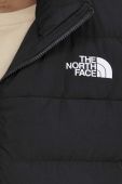 Пухова безрукавка The North Face чоловічий колір сірий перехідний