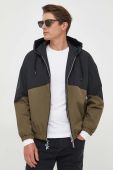Двостороння куртка Armani Exchange чоловіча колір чорний перехідна
