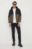 Двостороння куртка Armani Exchange чоловіча колір чорний перехідна