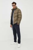 Пухова куртка Armani Exchange чоловіча колір зелений зимова oversize