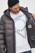 Пухова куртка Guess чоловіча колір сірий зимова (3598046)