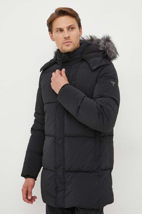 Куртка Guess чоловіча колір чорний зимова (3577930)