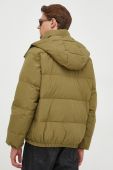 Пухова куртка United Colors of Benetton чоловіча колір зелений зимова