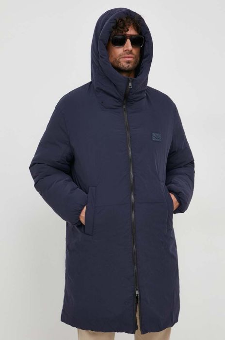 Куртка United Colors of Benetton чоловіча колір синій зимова (3629837)