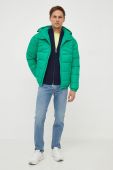 Куртка United Colors of Benetton чоловіча колір зелений зимова oversize
