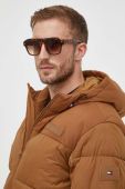 Куртка Tommy Hilfiger чоловіча колір коричневий зимова (3533551)