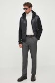 Куртка з домішкою вовни BOSS колір чорний перехідна (3486048)