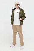 Пухова куртка Tommy Jeans чоловіча колір зелений зимова (3650877)